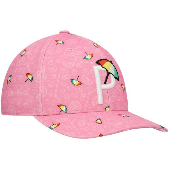 PUMA Arnold Palmer Pink Umbrella Snapback Hat NWT OSFA - Picture 3 of 9